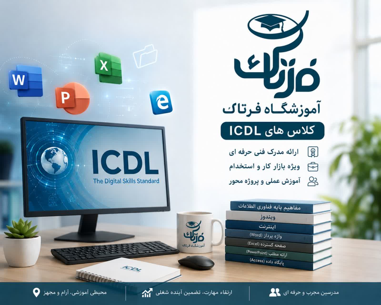 شروع ثبت نام کلاس های مهارت های هفتگانه کامپیوتر (ICDL) بزرگسالان